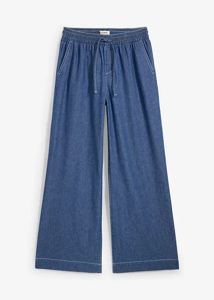 Jean Wide Leg, taille normale et élastiquée