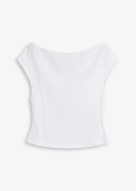 T-shirt col Bardot, 100% coton