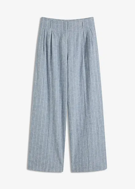 Pantalon à pinces en lin majoritaire