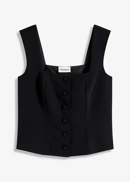 Top blouse boutonné