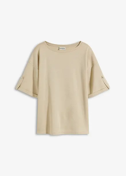 T-shirt en viscose à imprimé brillant