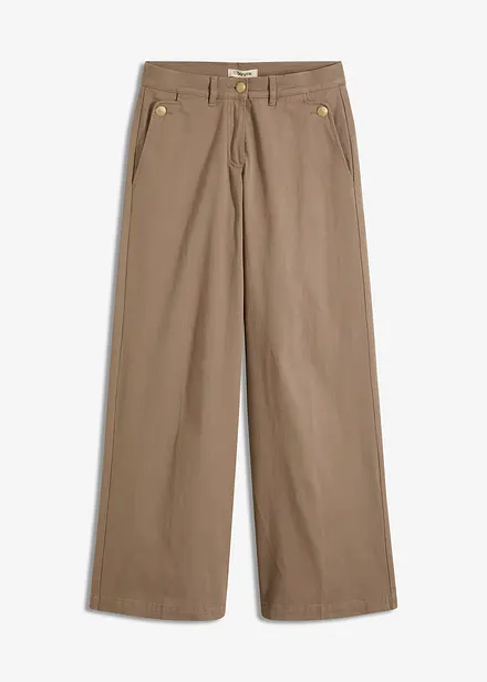 Pantalon large en matière extensible
