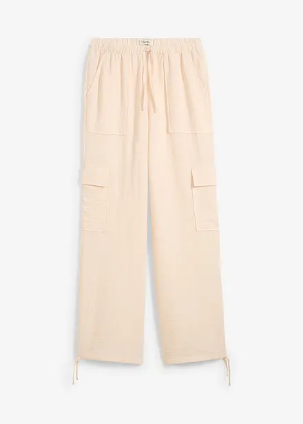 Pantalon fluide à poches cargo