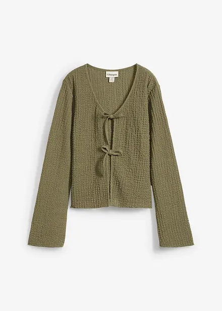 Gilet en crêpe jersey texturé