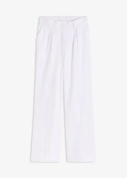 Palazzo-Hose aus Leinen-Mix