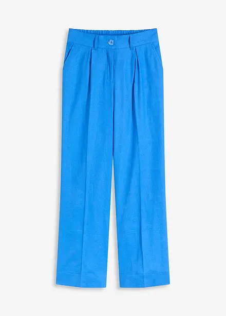 Pantalon palazzo en lin mélangé aérien