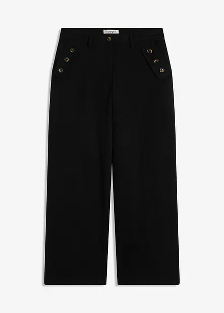 Pantalon à pont en twill
