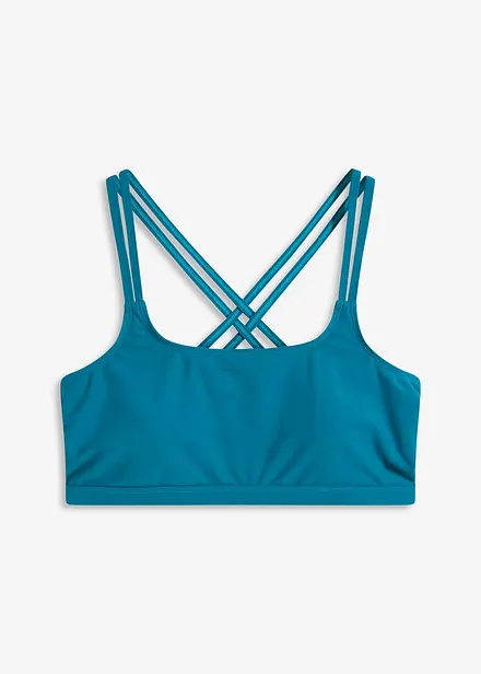 Haut de bikini brassière à bretelles croisées