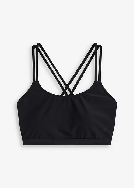 Haut de bikini brassière à bretelles croisées