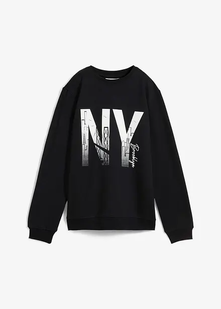 Sweat-shirt doux en coton mélangé
