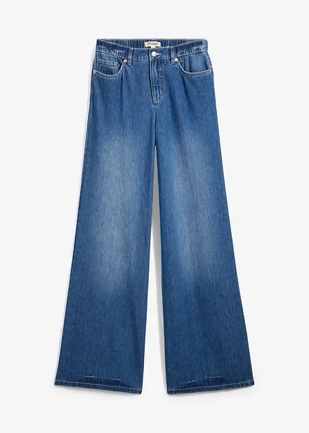 Wide-Leg-Jeans, High Waist, Full Length Bequembund