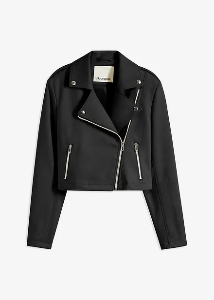 Veste cropped en suédine