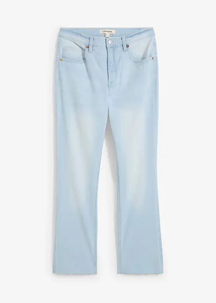 Jean flare taille haute, cropped