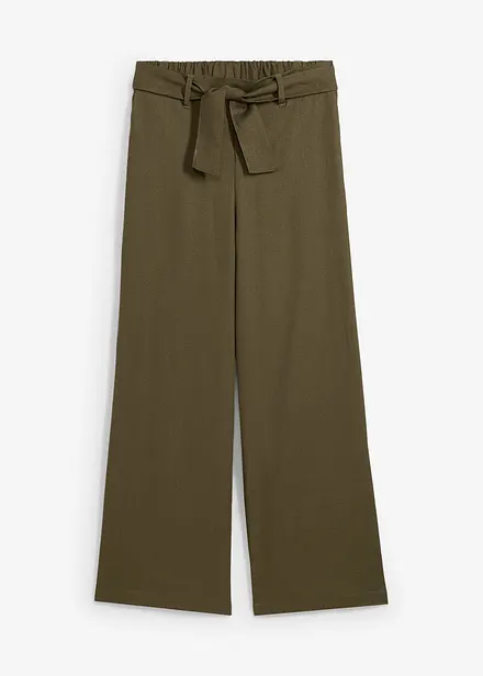 Jupe-culotte en lin mélangé