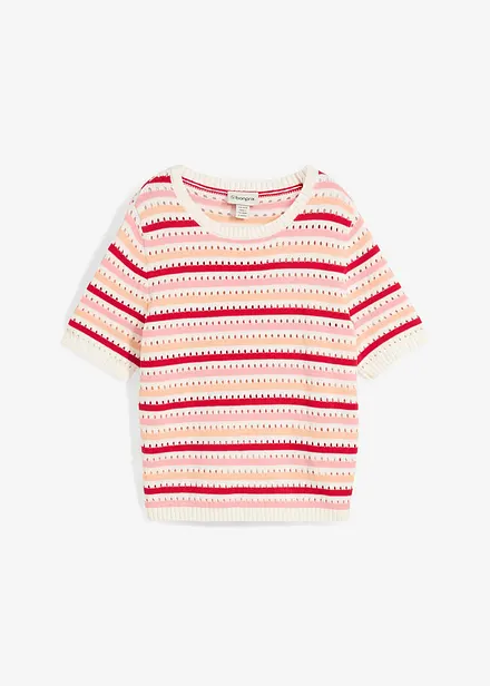 T-shirt en maille rayée