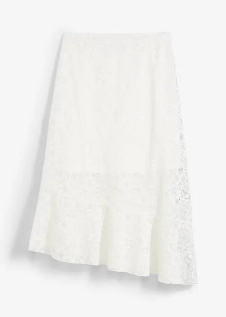 Jupe midi en dentelle