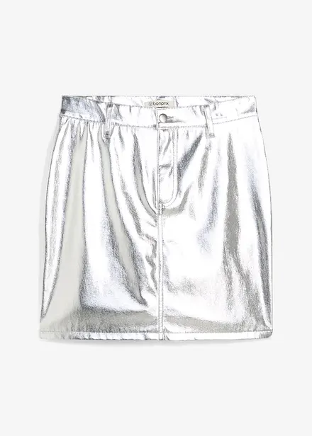 Mini-jupe métallisée