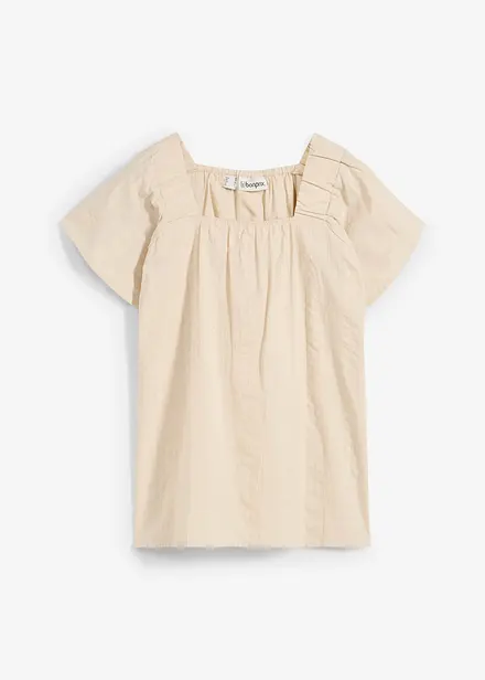 Tunique-blouse en seersucker coton