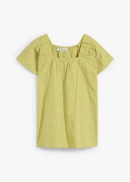 Tunique-blouse en seersucker coton