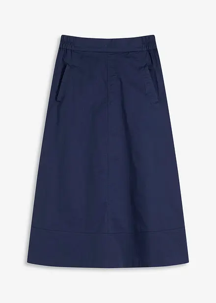 Jupe midi 100% coton