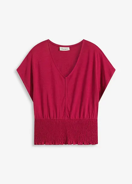 T-shirt à base smockée