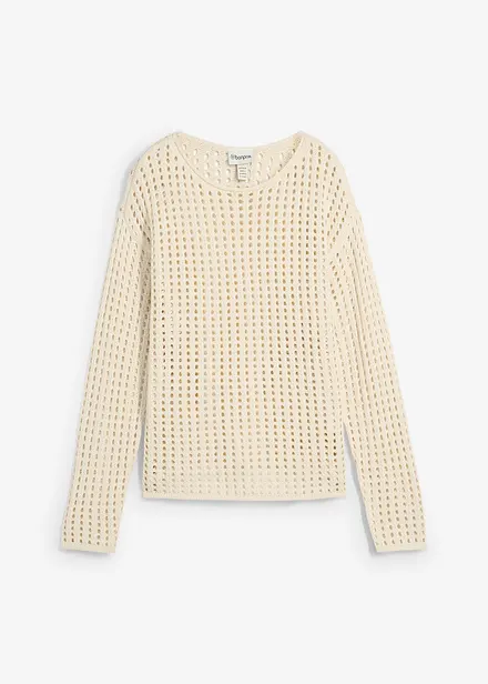 Pull en maille ajourée
