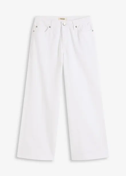 Jupe-culotte en coton mélangé extensible