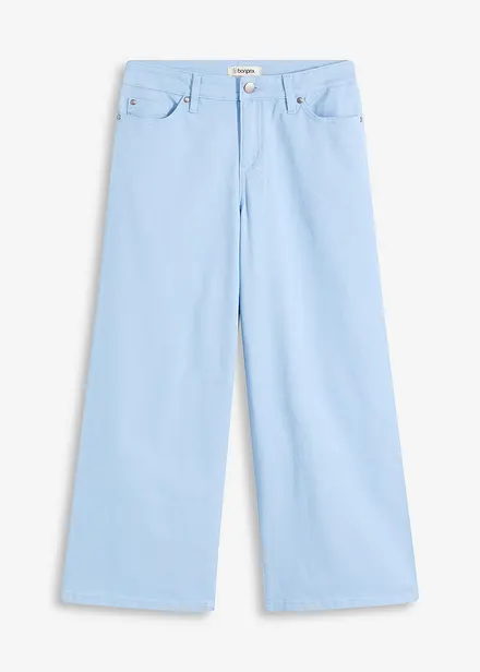 Jupe-culotte en coton mélangé extensible