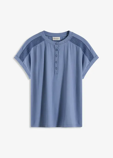T-shirt à empiècement dentelle