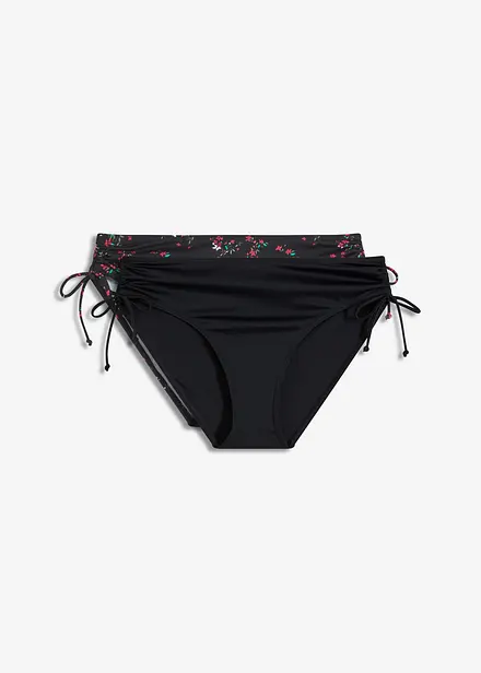 Bikinihose (2er Pack) mit seitlicher Schnürung