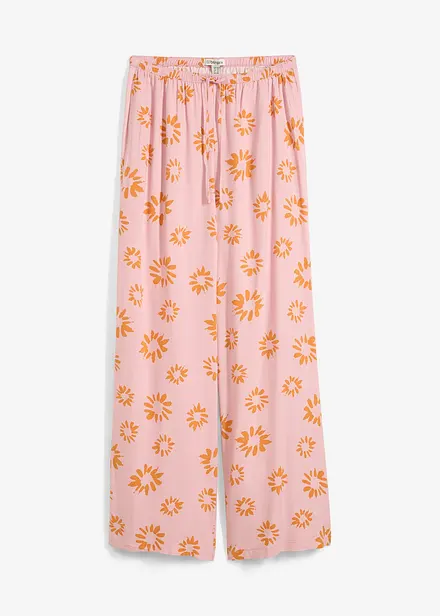 Pantalon taille élastiquée en viscose douce