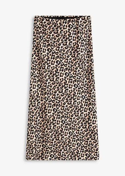 Jupe midi en satin