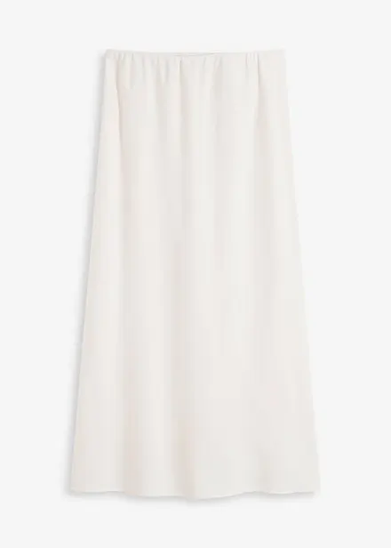 Jupe midi en satin