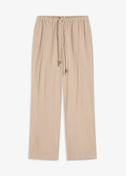 Schlupfhose aus strukturiertem Crinkle