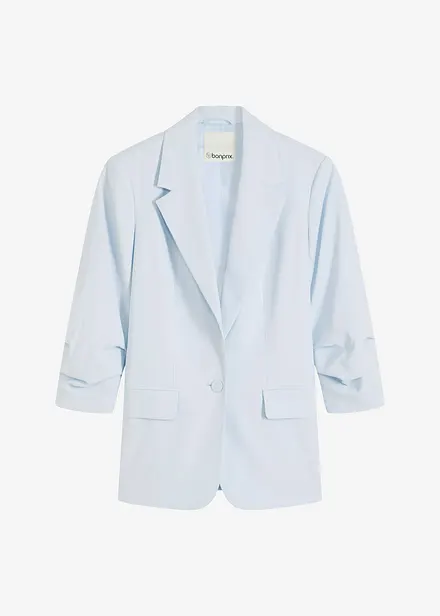 Blazer manches 3/4 ample en viscose