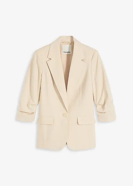 Lockerer 3/4-Arm-Blazer aus Viskose