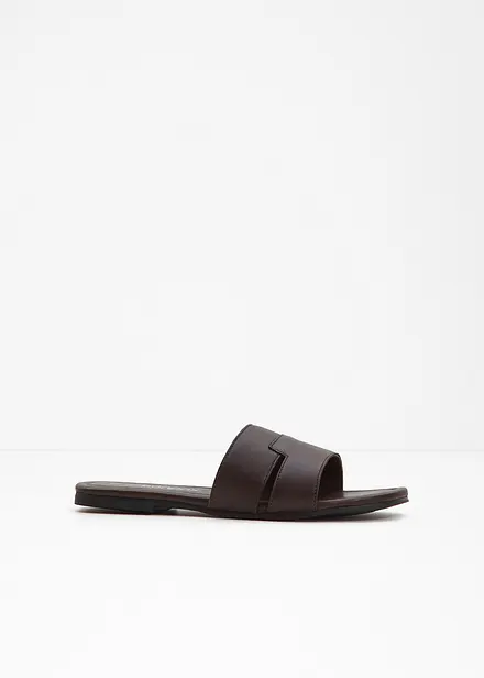 Mules en cuir