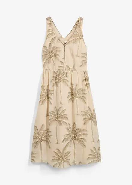 Robe midi en ramie