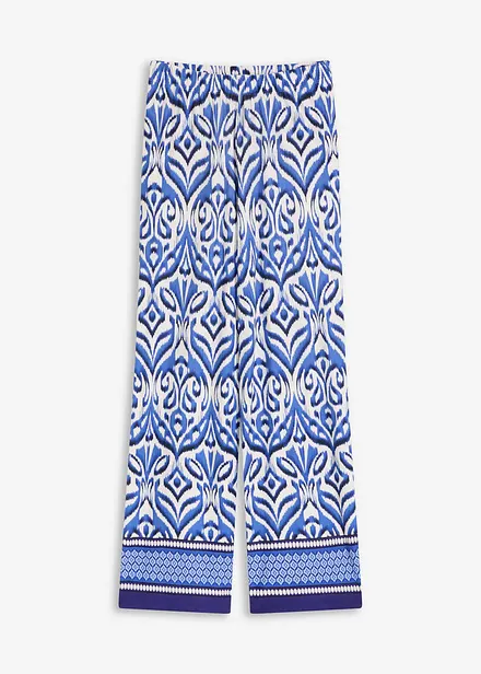 bedruckte Jersey-Hose aus softem Viskose-Mix