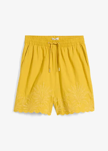 Shorts mit Seidenanteil