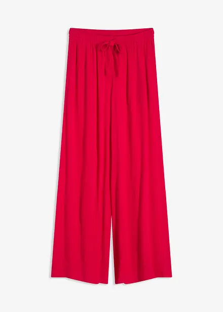 Pantalon large en viscose fine
