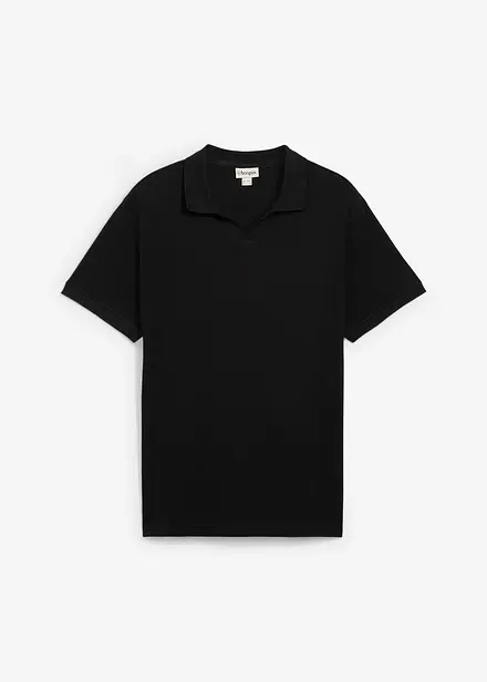 Polo en coton texturé