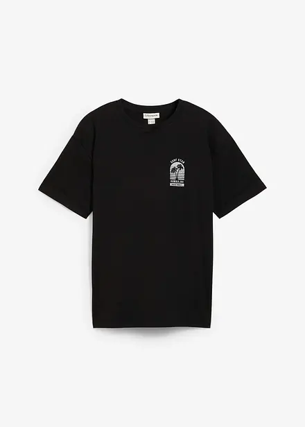 T-shirt à imprimé dans le dos, en coton