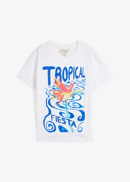 T-shirt en coton et soie