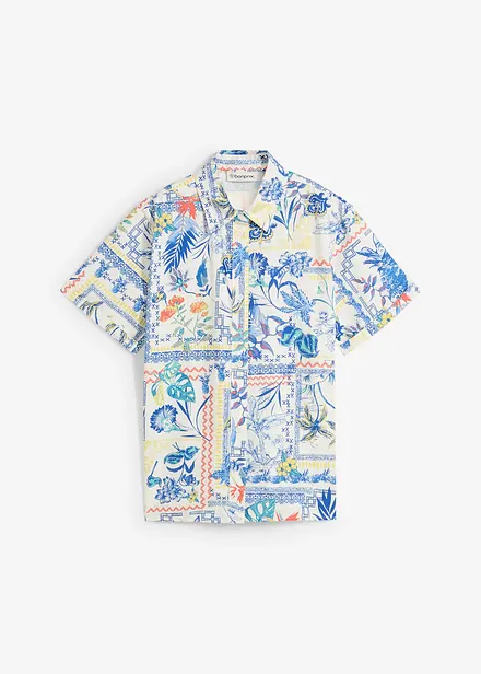 Chemisier en coton et soie