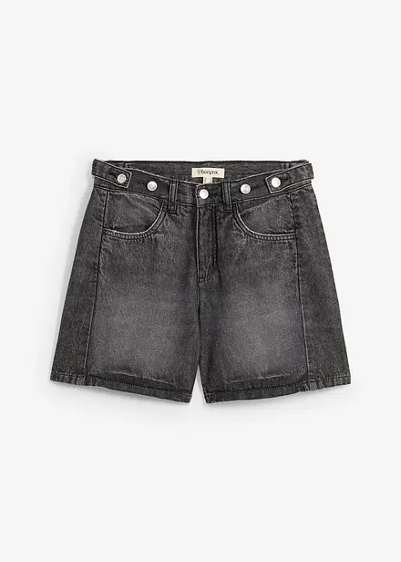 Short en jean taille mi-haute, peu extensible