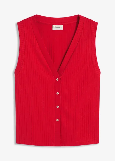 Gilet sans manches en maille