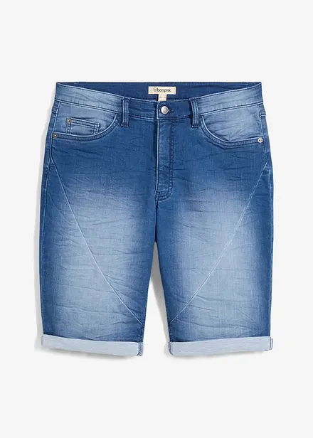 Bermuda en molleton effet jean, loose
