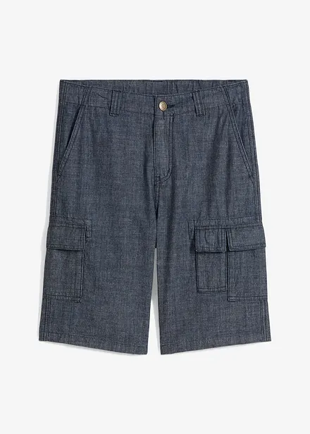 Short cargo long en chambray, Regular