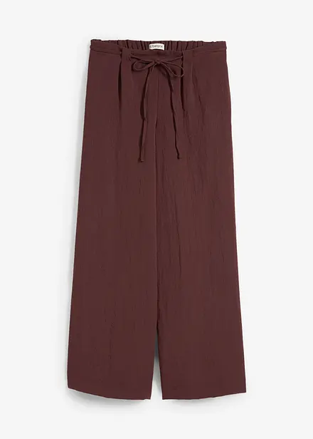 Jupe-culotte fluide en viscose mélangée